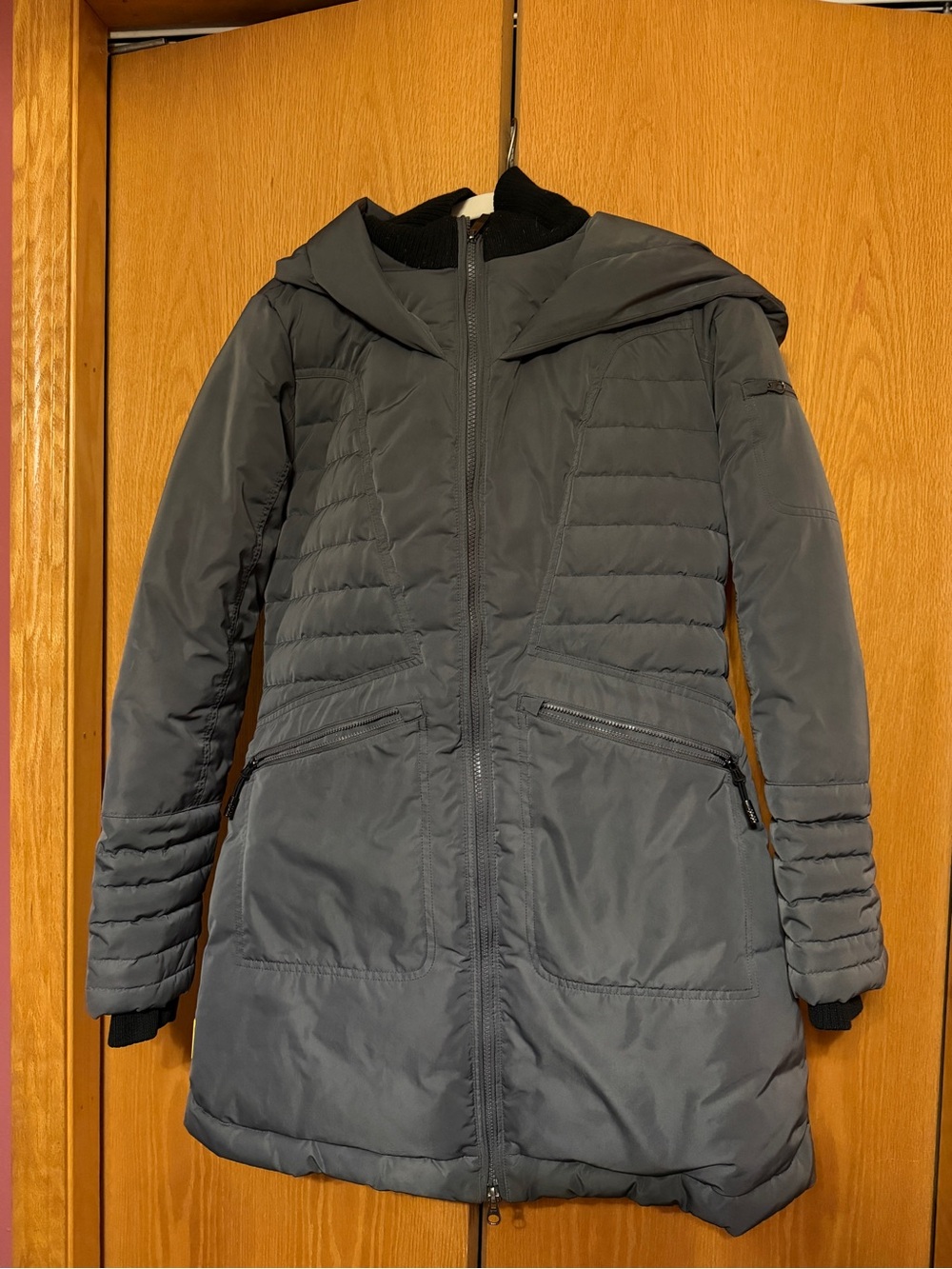 Lole Women's Quilted Hooded Puffer Coat - Gray
